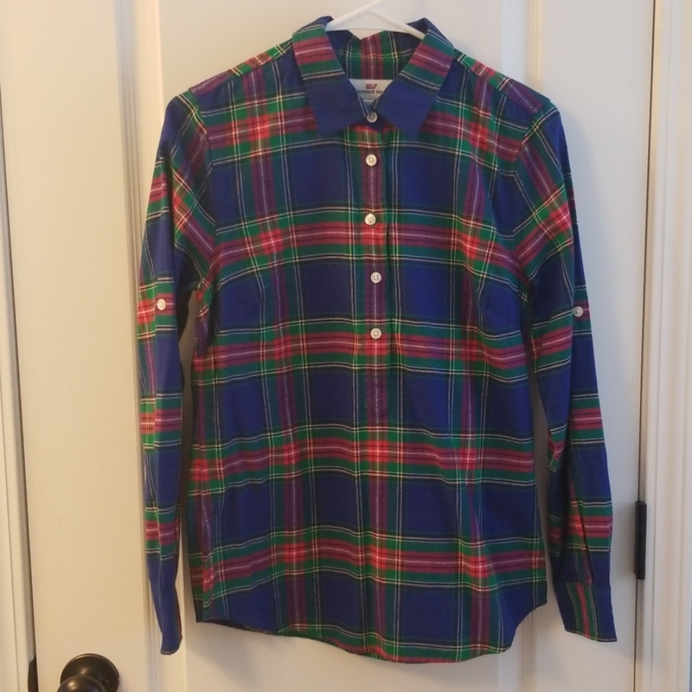 Plaid Vineyard Vines Flannel Shirt